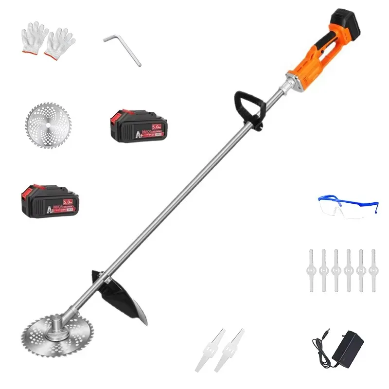 1800 واط فرش الكهربائية المحمولة جزازة العشب 24 فولت بطارية ليثيوم متعددة الوظائف اللاسلكية قابلة للشحن للاستخدام المنزلي