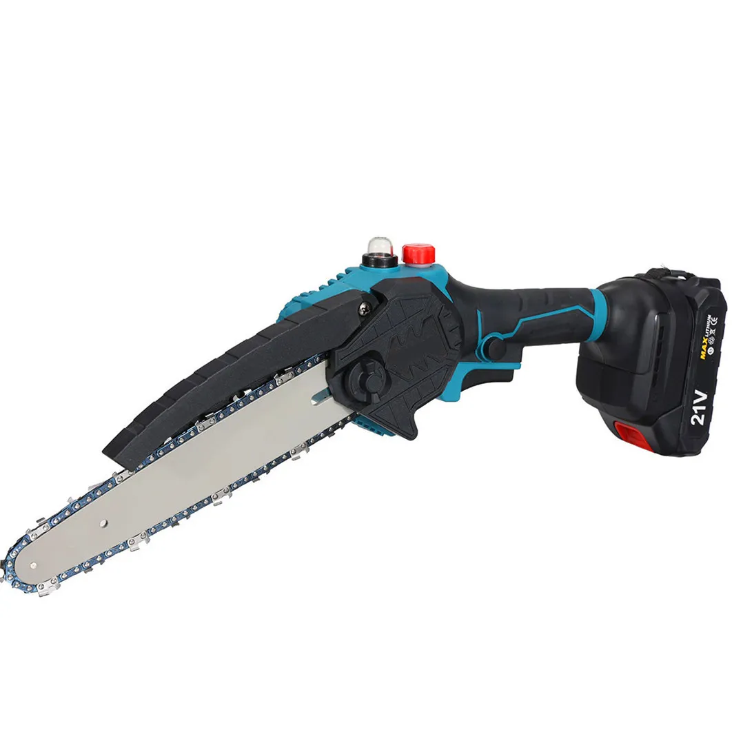 8 Inch Brushless Chain Saw Oil Tank Auto-refuel Electric Wood Pruning Cordless Saw Power Tools For Makita 18V Battery