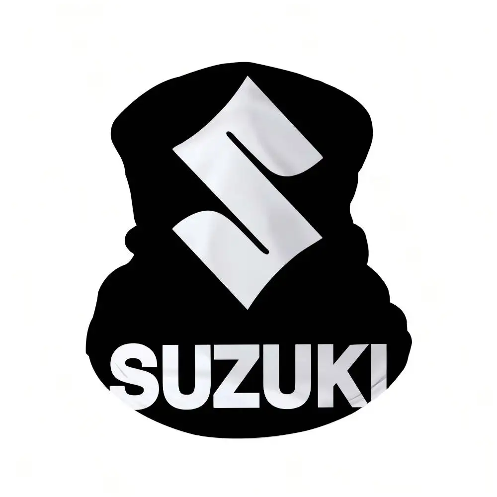 HD Racing S-SUZUKI Motorrad Leichter Atmungsaktiver Gesichtsschutz Nahtloser Schlauchschal für Ski, Motorrad, Wandern, Klettern