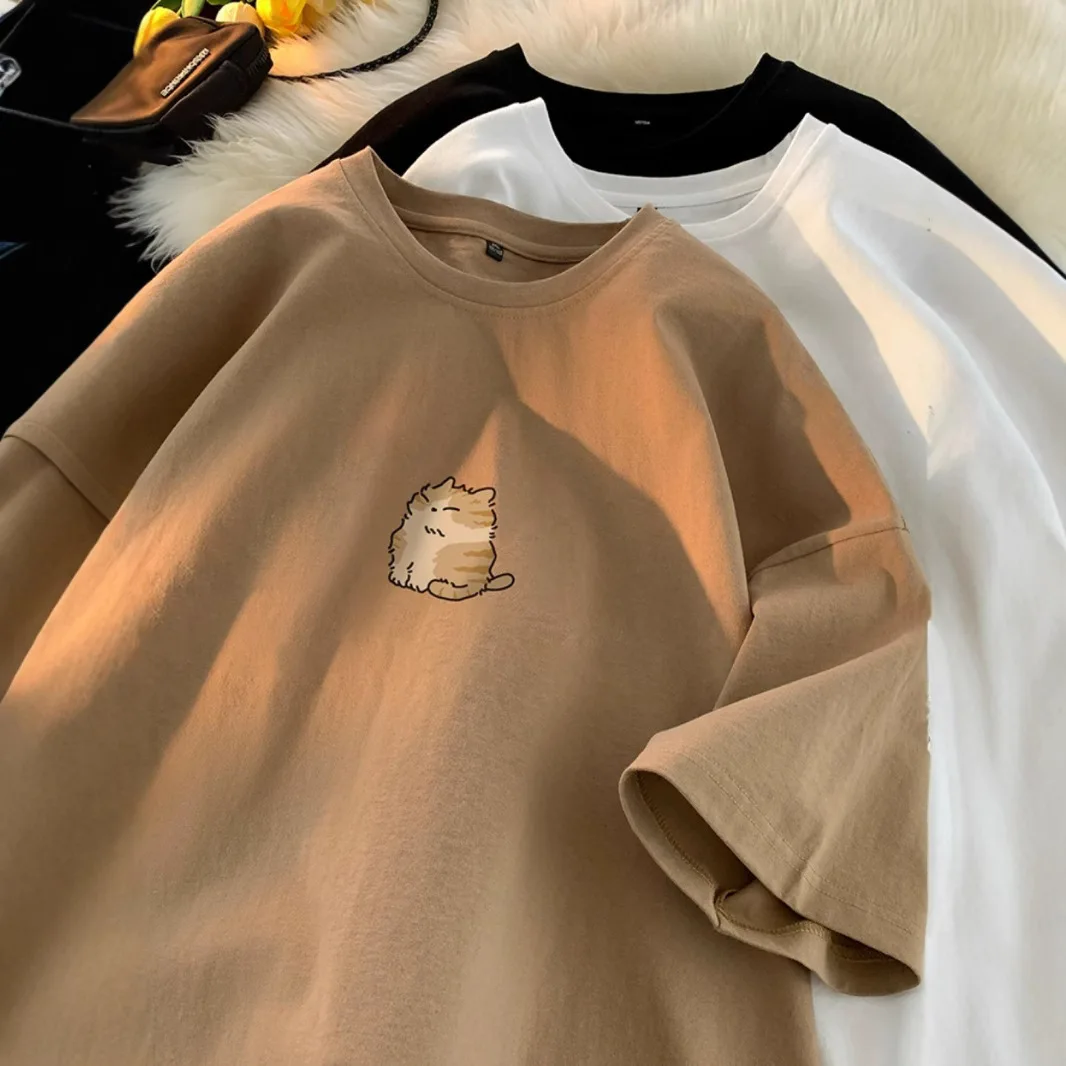 

Japanese Simple Short Sleeve T-Shirt Men's 2025 Summer New Teen Oversize Versatile Loose Crew Neck Half Sleeve