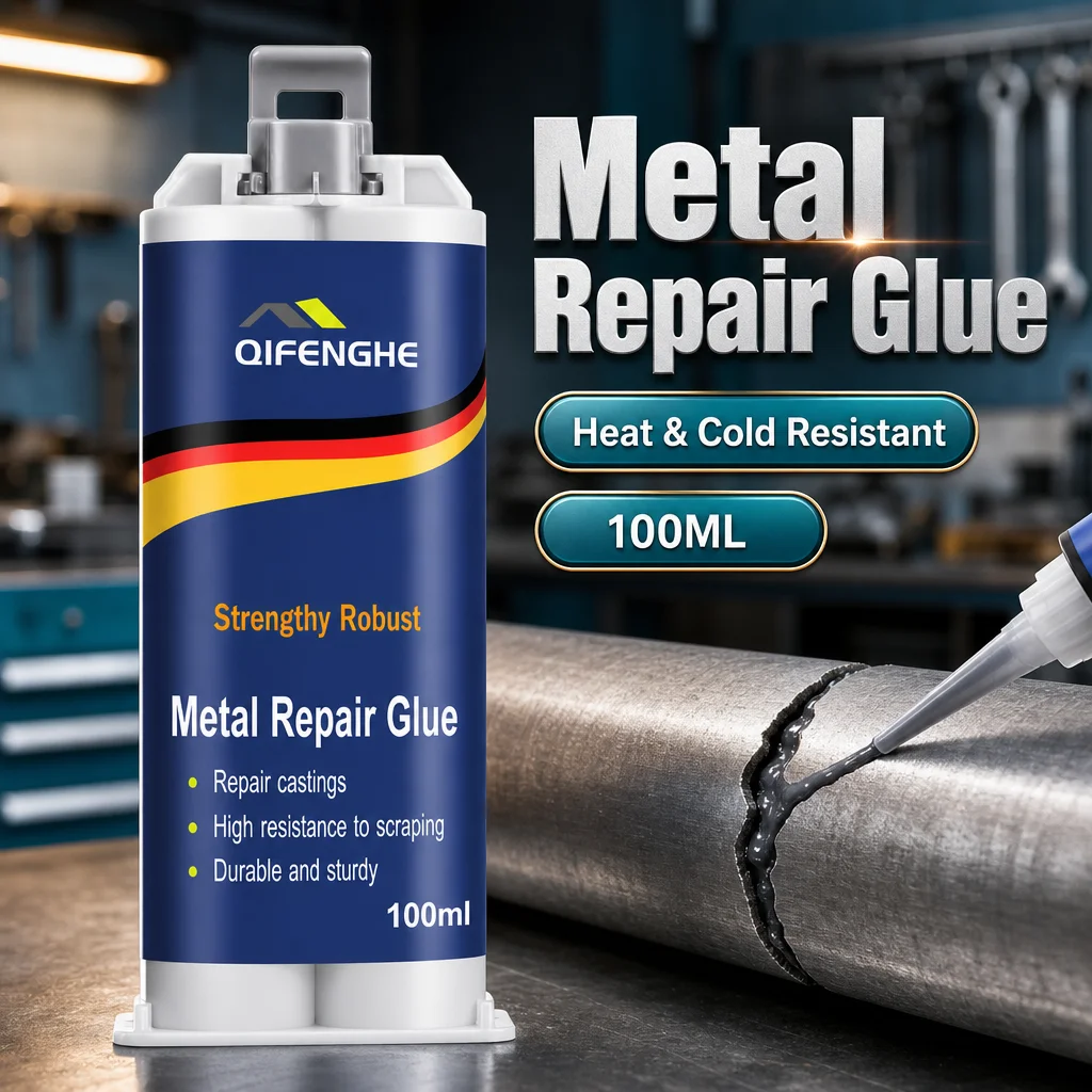 Heavy‑Duty Metal Repair Adhesive Bond Broken Metal Parts Heat‑Cold Resistant Anti‑Scratch Sturdy Repair Compound
