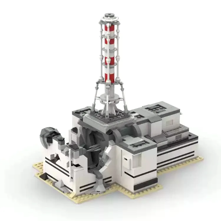 

MOC Nuclear power plant building block model historical scene science and education bricks boys puzzle collection gift