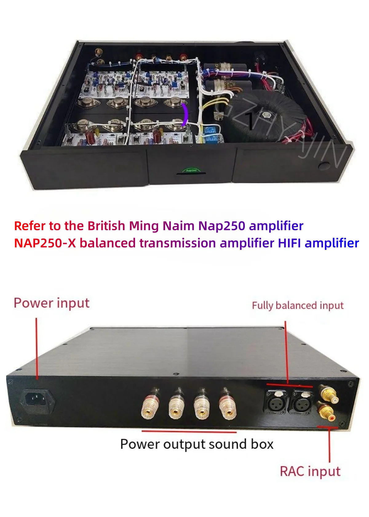 Refer to the British Ming Naim Nap250 amplifier NAP250-X balanced transmission amplifier HIFI audio amplifier