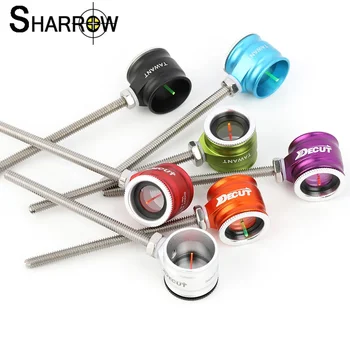 Decut tiro com arco recurvo tiro/caça/objetivo 0.5/0.75/1.0mm pino de visão de fibra óptica para novo equipamento iniciante