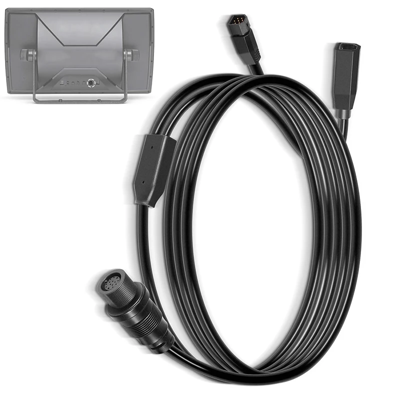 720107-1 Transducer Adapter Cable 10ft. Replace for 9-M360-2-DDI-Y Mega 360 & 2D/MDI 7-Pin Y-Cable, fits for Helix 15/12/10/9/8