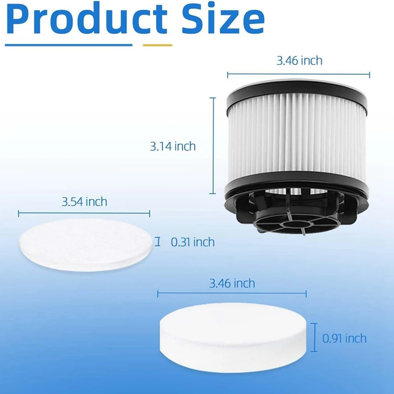 Сменный Набор фильтров для беспроводного пылесоса Levoit LSV-V201-WUS, улучшенная 5-ступенчатая система фильтрации