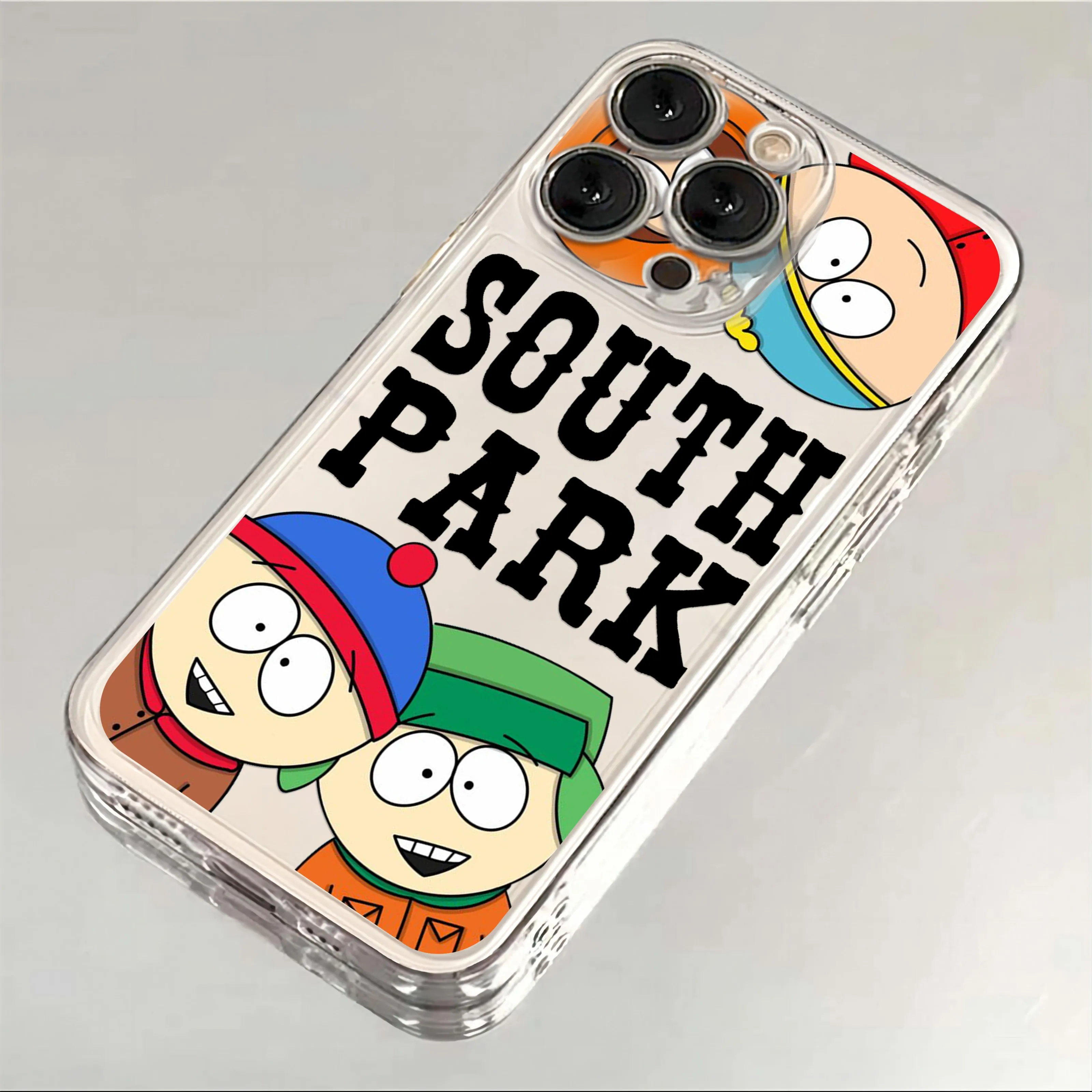 Funny Cartoons S-South-Park Phone Case For iPhone 16 15 14 13 12 11 Mini Pro Max X XR XSMax 7 8 Plus SE20 Transparent Cover