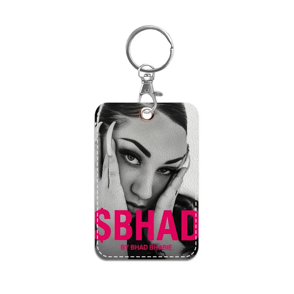 سلسلة مفاتيح مغني الراب B-Bhad B-Bhabie مع حامل بطاقة الوصول، وحافظة واقية لبطاقة الهوية وبطاقة البنك للأمن #4