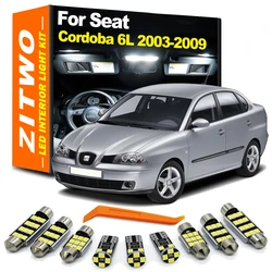 ZITWO 11Pcs Canbus No Error LED Interior Light Kit For Seat Cordoba MK3 6L 6L2 2003 2004 2005 2006 2007 2008 2009 Reading Bulb
