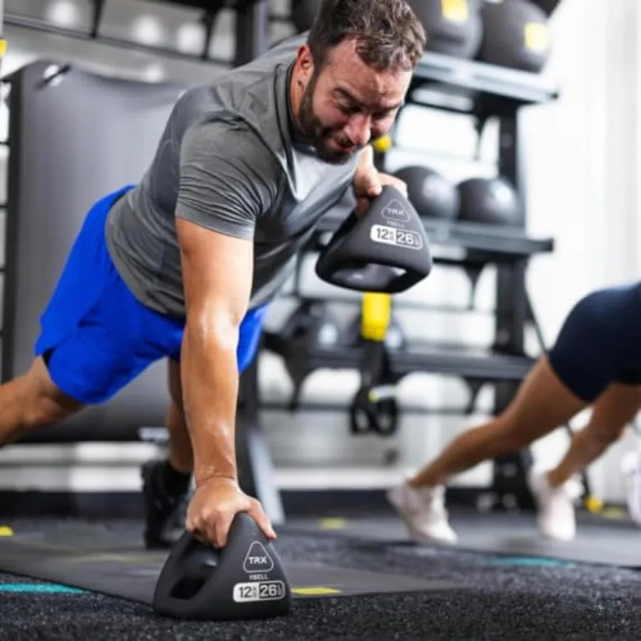 YBell Neo Series 3-in-1 Kettlebell, Dumbbell and Push Up Bar Workout Equipment Commercial Grade Neoprene Coated Surface Perfect