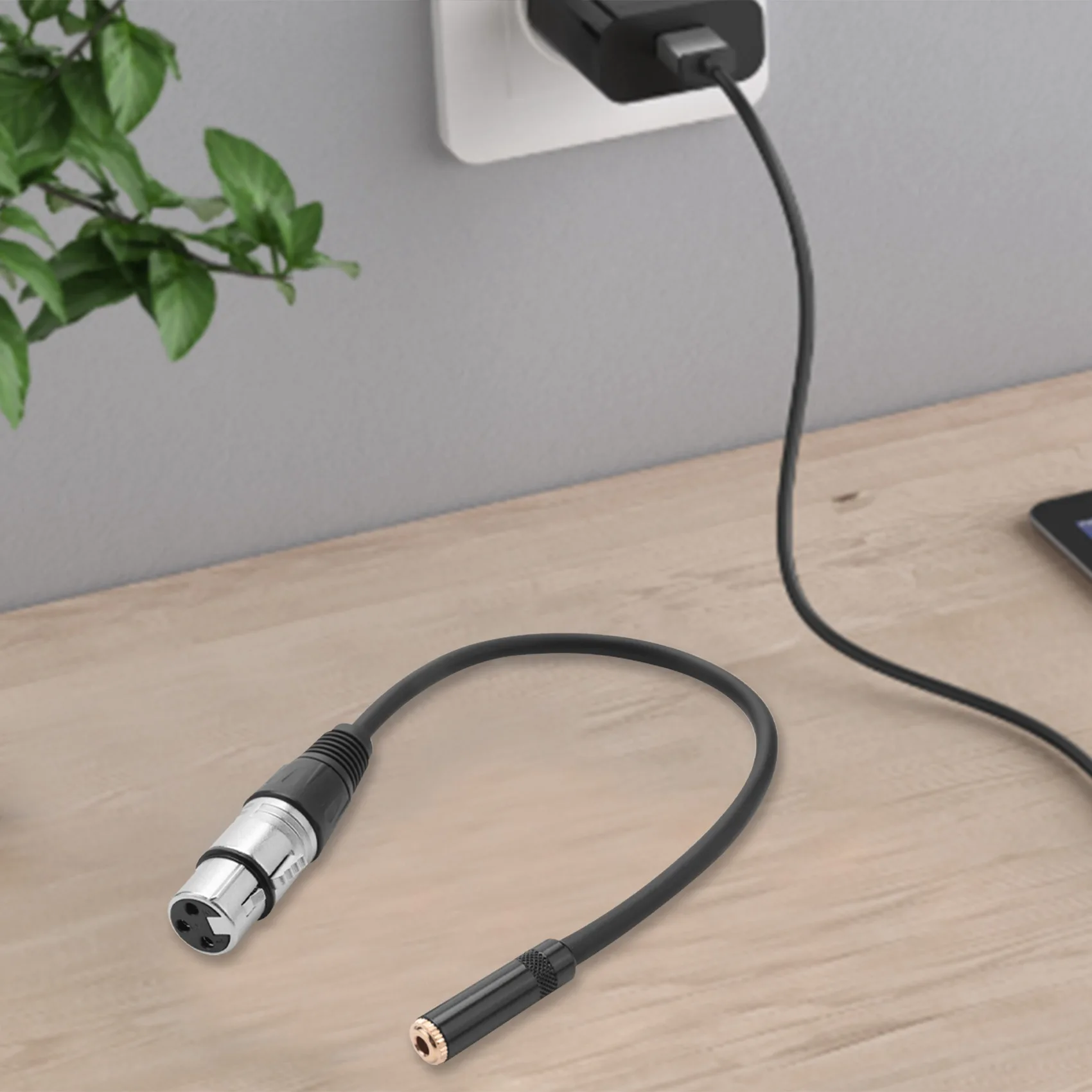 AU49_Buchse Stereo Audio Adapter Mikrofonkabel