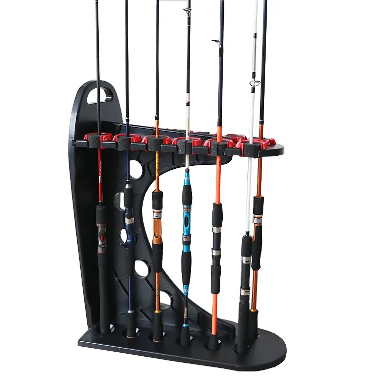 HOT!! ABS Plastic Fishing   Fishing rod display stand portable fishing accessories  rod holder 12 holes Display Stand