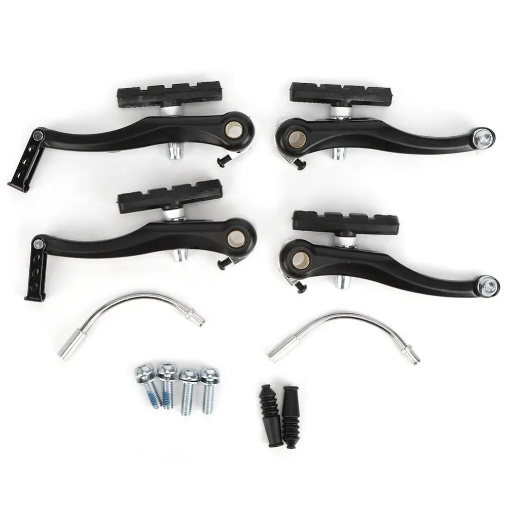 

Durable Aluminium Alloy V Brake Set Black Easy to Install Bicycle Brake Set Black for Mountain Bikes,Road Bikes