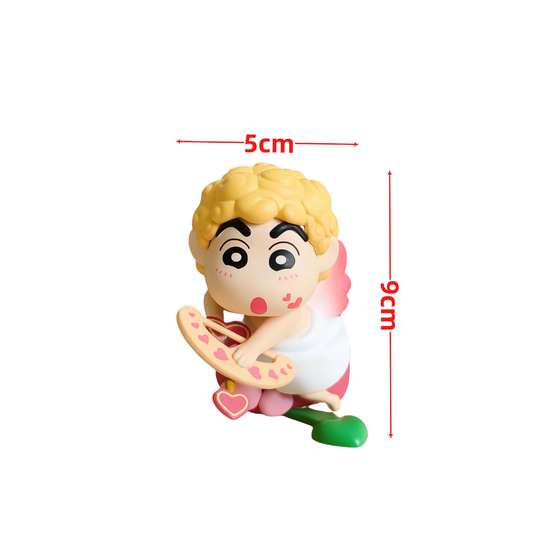 Anime Cupido Crayon Shin-chan kawaii postura in piedi Action Figure Modello in PVC Giocattoli ornamento per auto Decorazioni da scrivania Regalo da collezione in scatola