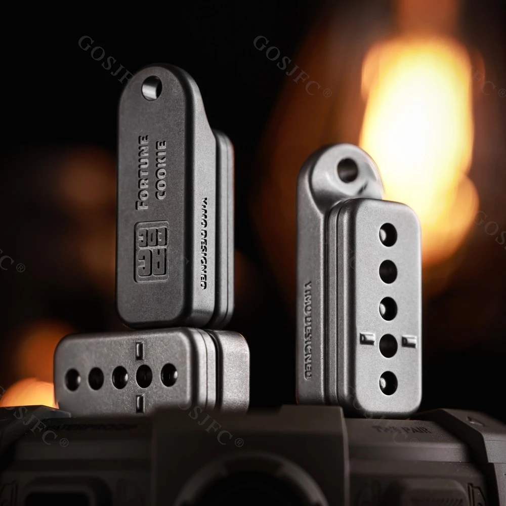 ACEDC Crystal Titanium Fortune Cookie Unlimited Push Slider Fidget Spinner Cool Fidgets Slider Stress Relief Toy