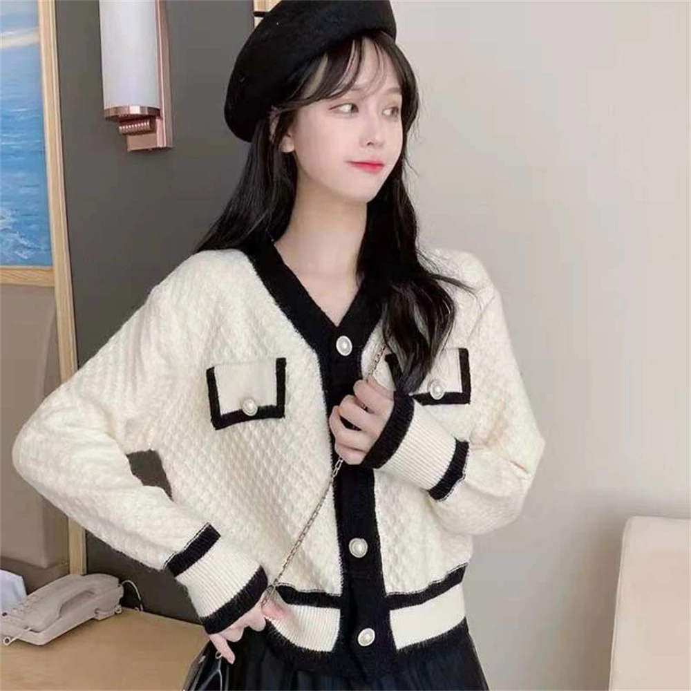 Autumn jacket  women new style small fragrant Western style anti-aging sweater cardigan