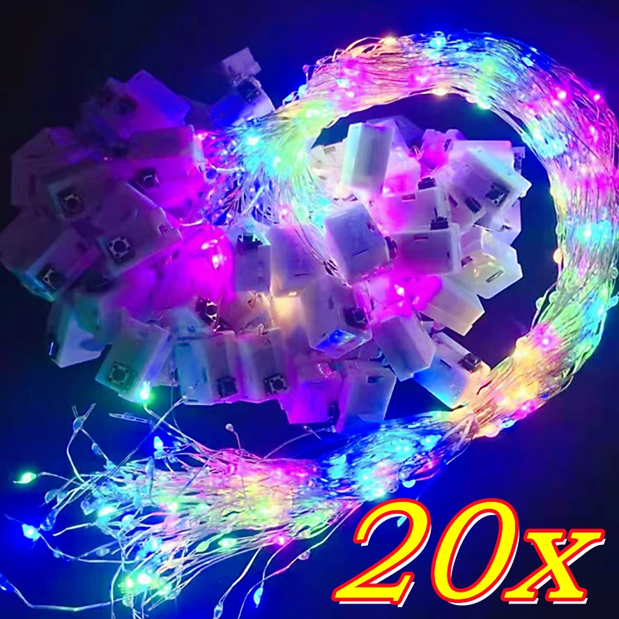 Wholesale with Battery Copper Led Fairy Lights 1/2/3M Battery Operated LED String Light Xmas Wedding Party Decoration Lights