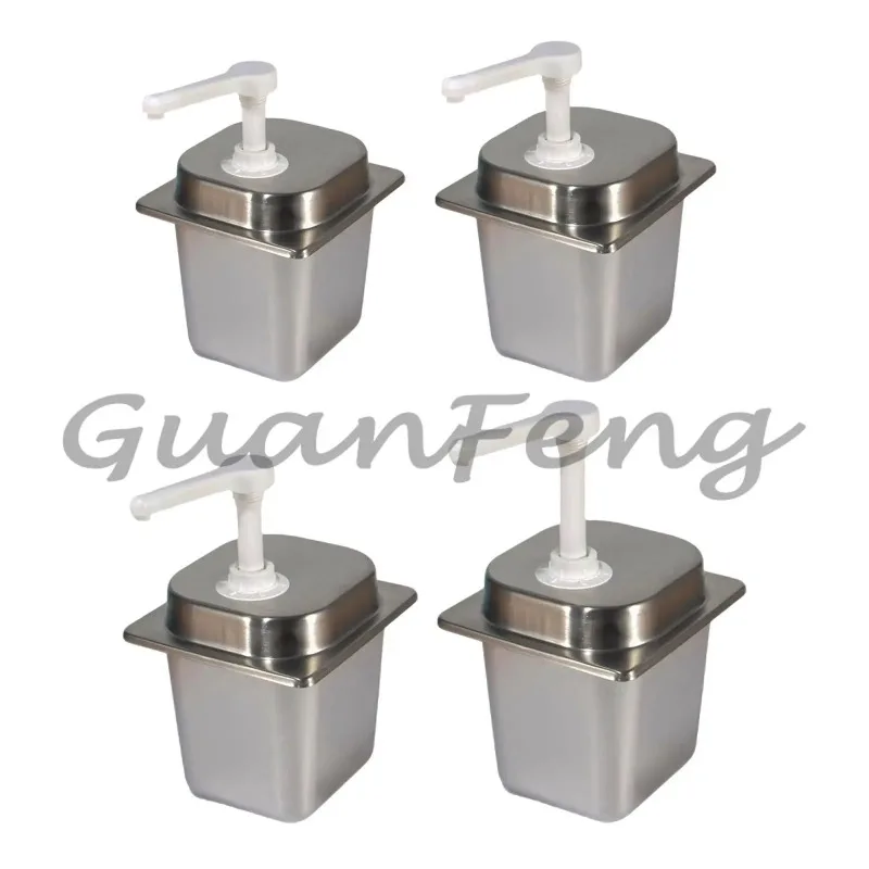 Heavy duty 2.3L stainless steel manual seasoning dispenser bottle, a detachable, easy to clean, and reusable container
