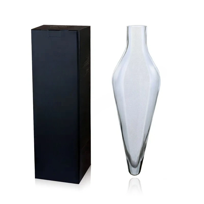 

Binaural clay pot, wine hand-blown crystal decanter