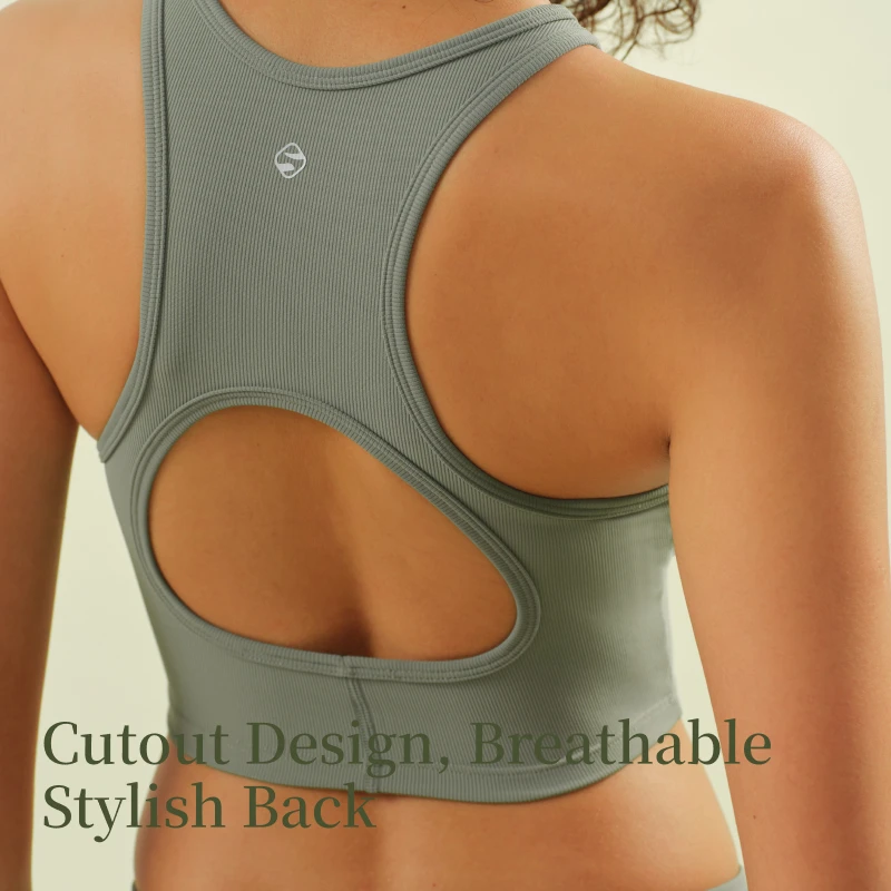 SUJIIN Yoga Sports Tops for Women 2026 Summer New Seamless Running Vest Women's Sportswear Gym Top Workout Clothes Woman SK020