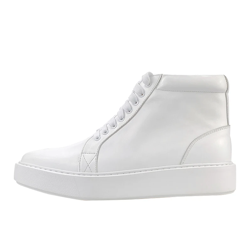 

Новые роскошные повседневные туфли с высоким берцем, мужские туфли дерби из натуральной кожи на шнуровке, белые повседневные спортивные туфли на плоской подошве, молодежные кроссовки