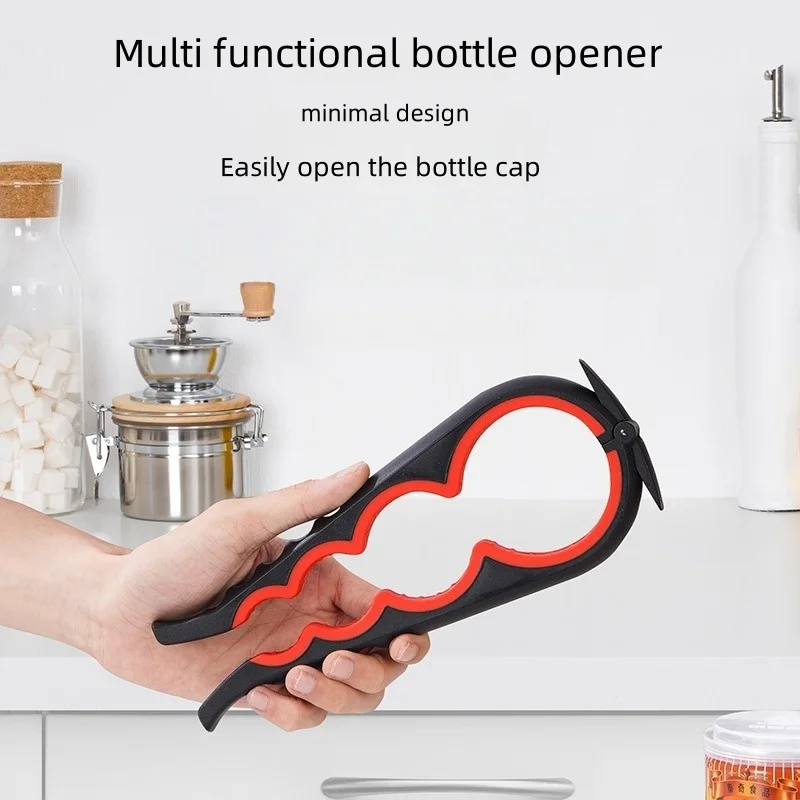 

4-hole Simple Households Multi-Functional Bottle Opener - Kitchen Essential Can Opener