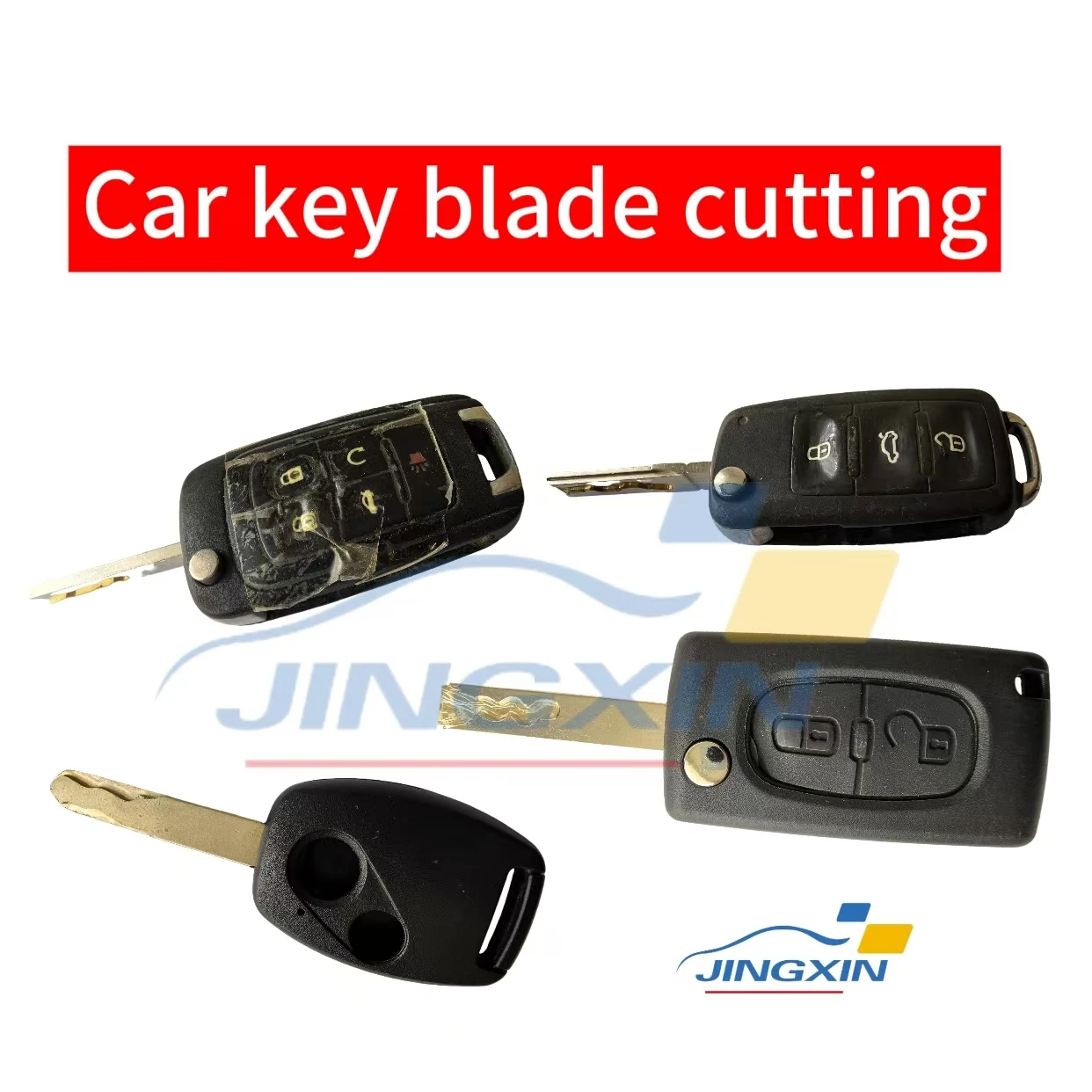 

Jingxin Car key tooth opening remote tooth opening picture with key remote photo folding key tooth opening key blade cutting