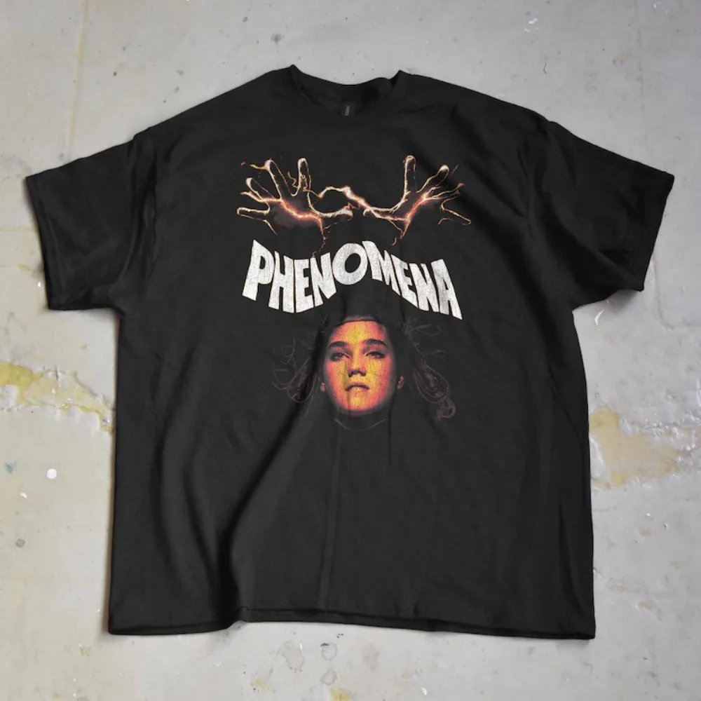 Phenomenon horror movie T-shirt, Jennifer Connelidario Akido cult movie T-shirt  harajuku oversized t shirt