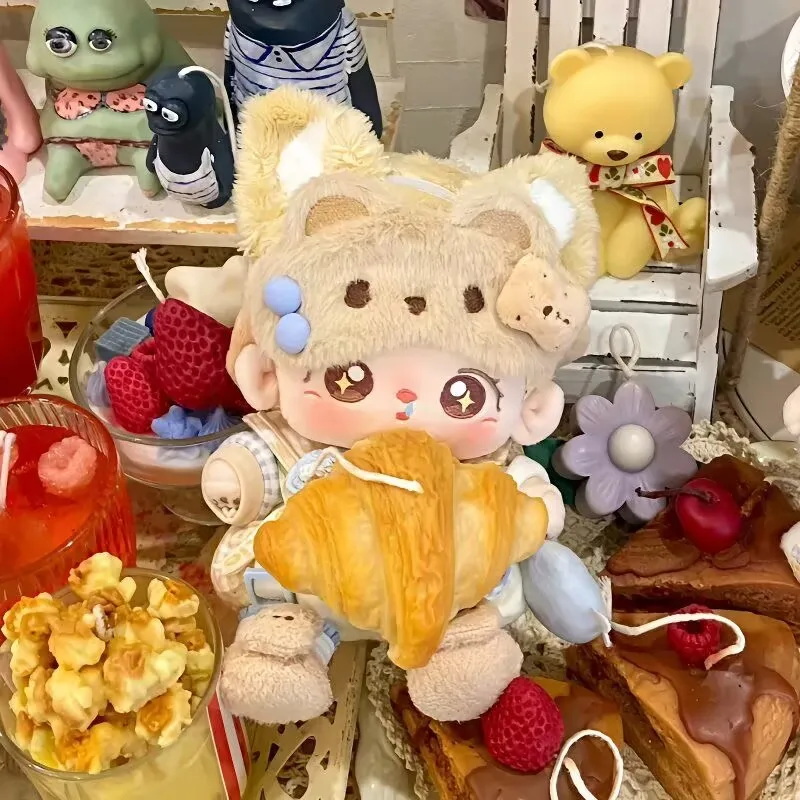 ملابس دمى قطنية فاخرة مقاس 20 سم، مجموعة يومية لطيفة، بسكويت الدب، مجموعة استبدال الدمية بدون سمة، متوفرة في المخزون #3