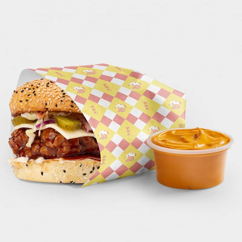 10 00piece.Custom.Custom Logo Printed Food Packaging Recyclable Burger Boxes Wrapping Paper French Fries Boxes Paper Bag