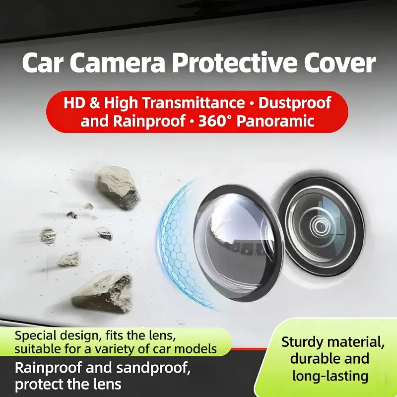 Universal Automotive front and rear camera protection cover 360 degree high-definition protective cover for imaging lens