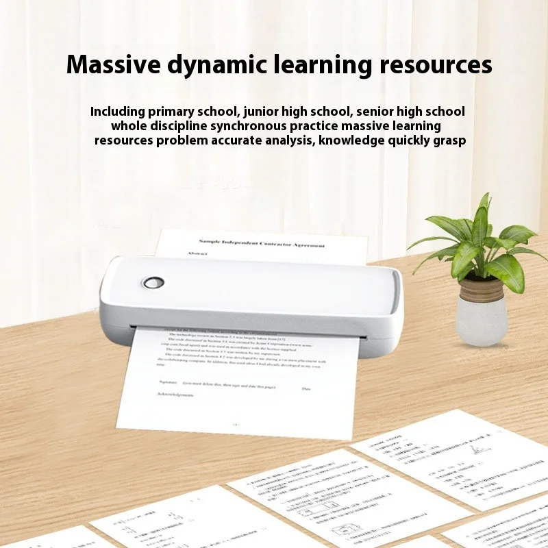 Support Windows/Android/Mac Learning Aaa+ A4 Thermal Printer A80 Portable Printer Rechargeable Printer Bluetooth Wireless