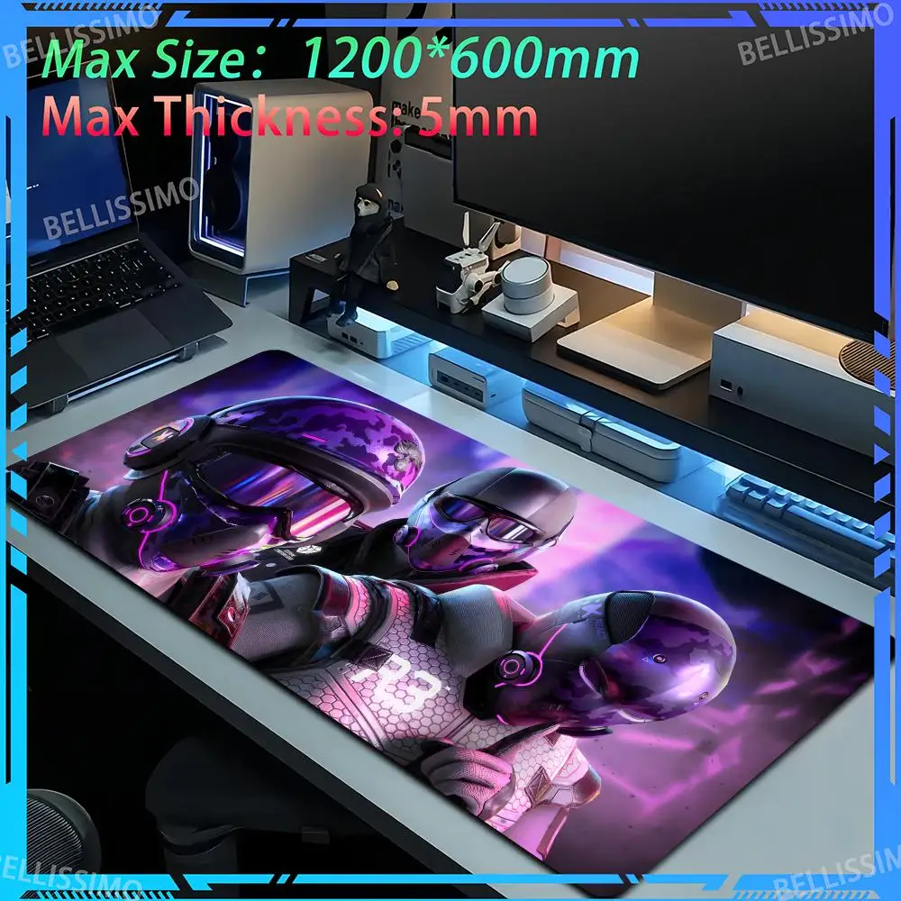 

Anime T_Tom Clancys Rainbow Six E_Extraction DIY Computer Desktop Accessories Office Lock Edge Desk Mat Oversized Keyboard pad