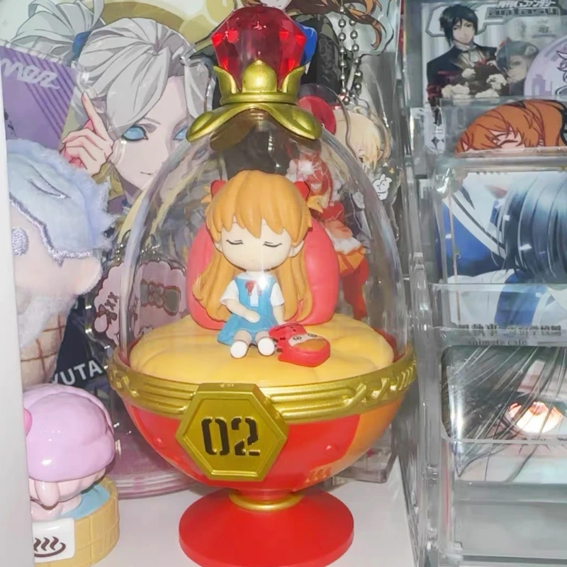 

In Stock Genuine Re-Ment Neon Genesis Evangelion Sleeping Ball Series Miniature Scene Collecte Action Model Blind Box Gifts Toys
