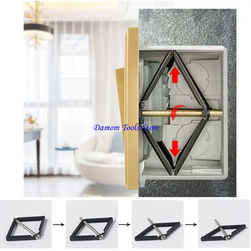 57BE 4x Secret Stash for 86mm Wall Outlet Switch Cassette Repairer Support Rod