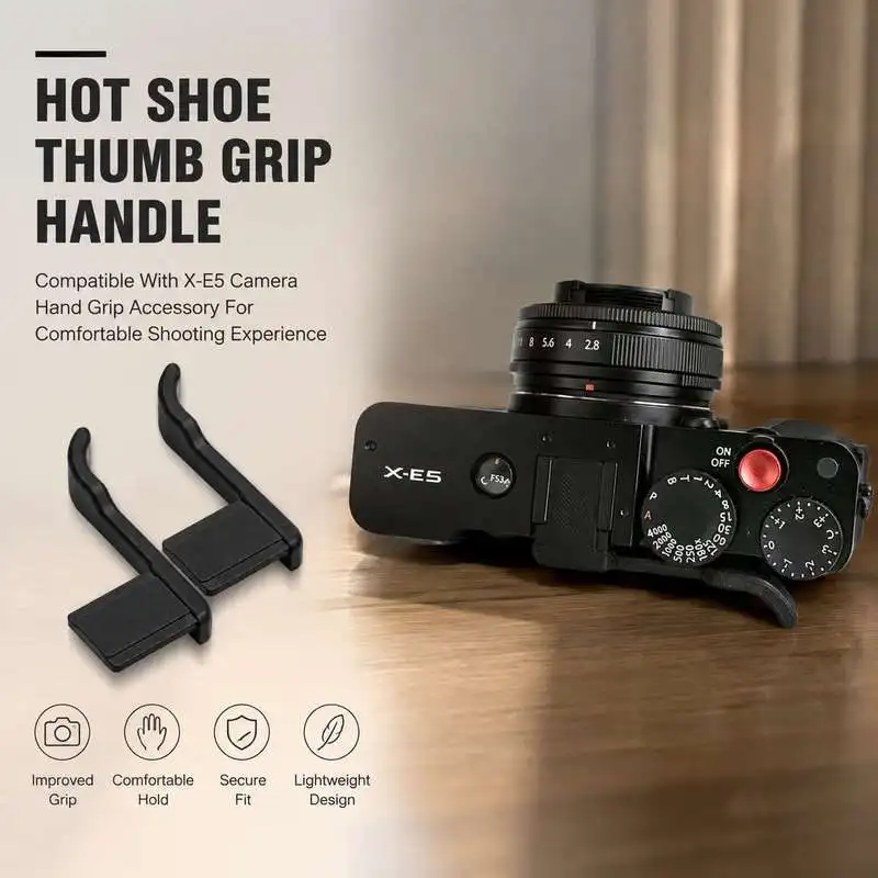 Hot Shoe Thumb Grip Handle Compatible With X‑E5 Camera Hand Grip Accessory For Comfortable Shooting Experience
