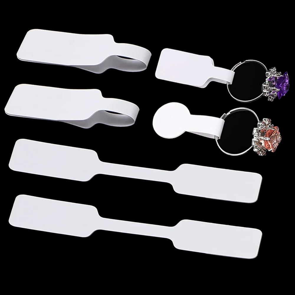 200 Pieces Blank Jewelry Price Tags Stickers Self Adhesive Barbell Label for Necklace Earring Small Business Identify Material