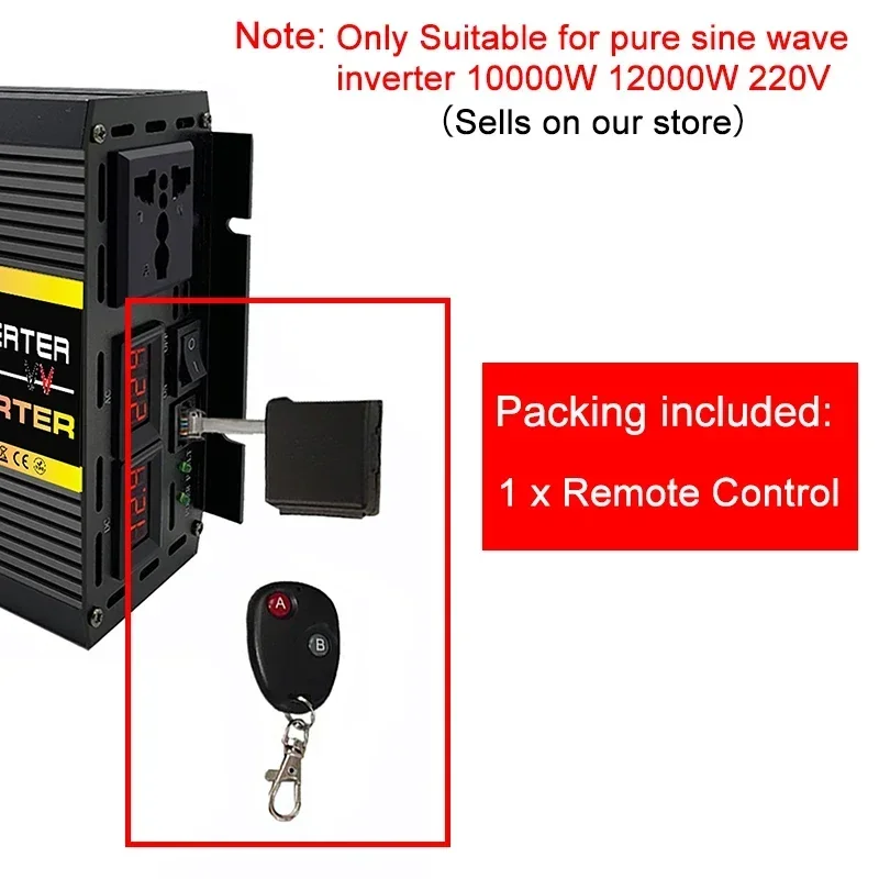 Remote Control Only For Pure Sine Wave Inverter Peak Power 10000W 12000W 220V 50hz 60hz 12V 24V 48V 60V