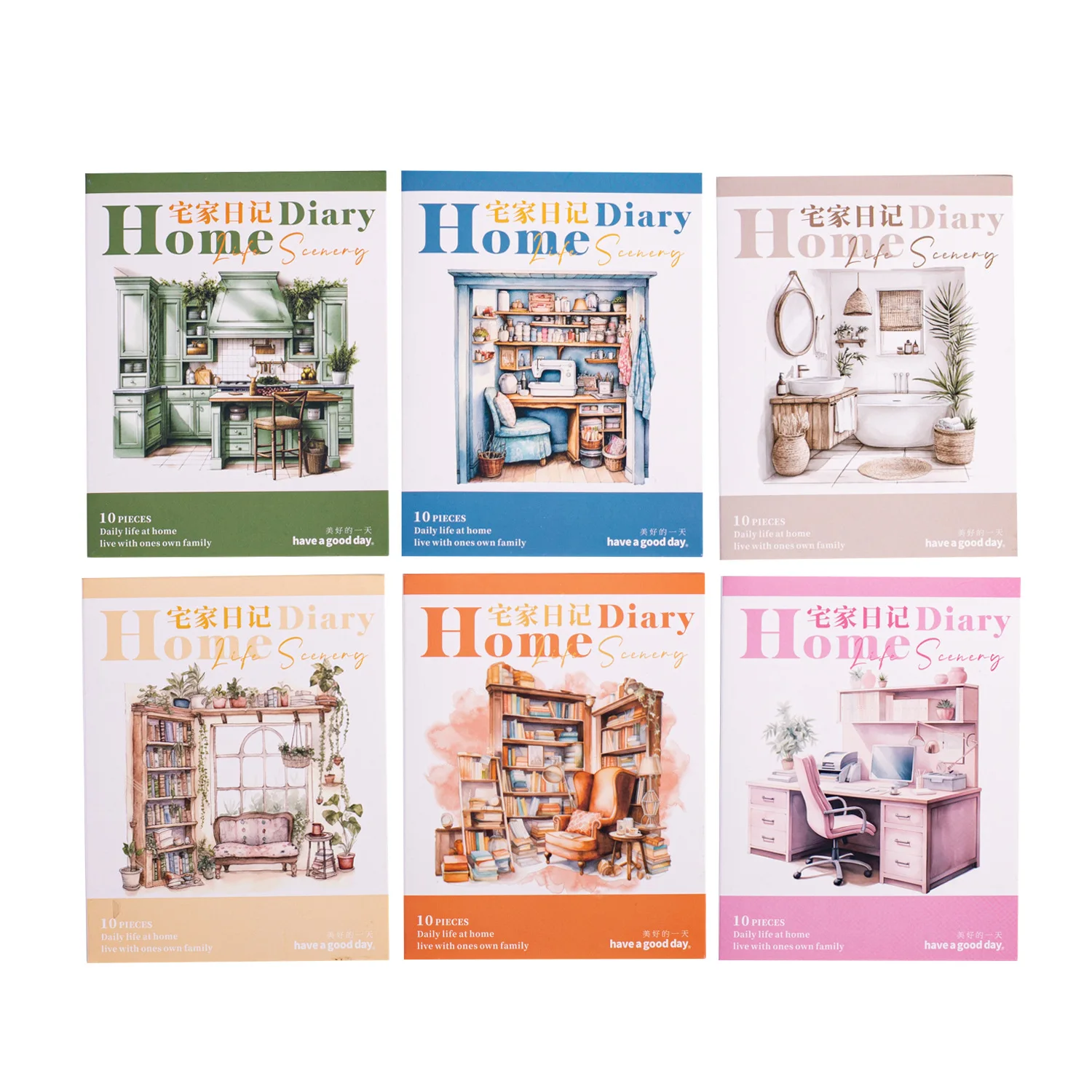 

24 комплекта кавайных канцелярских наклеек, домашний дневник, сделай сам, скрапбукинг, альбом, мусорный журнал, дневник Happy Planner