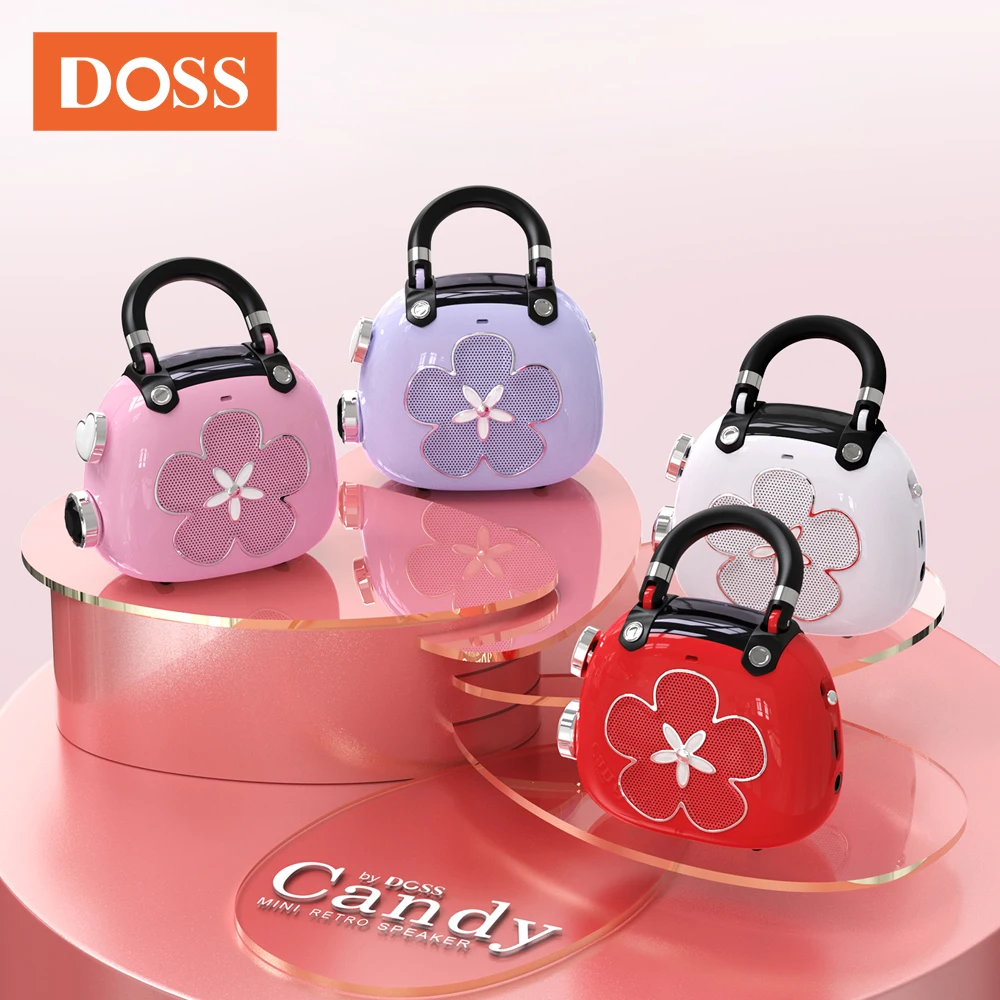 DOSS Candy Wireless Speaker Bluetooth 5.0 Cute MP3 Music Player Sound Box 5W Mighty Sound 8 Hours Playtime Mini Portable Speaker