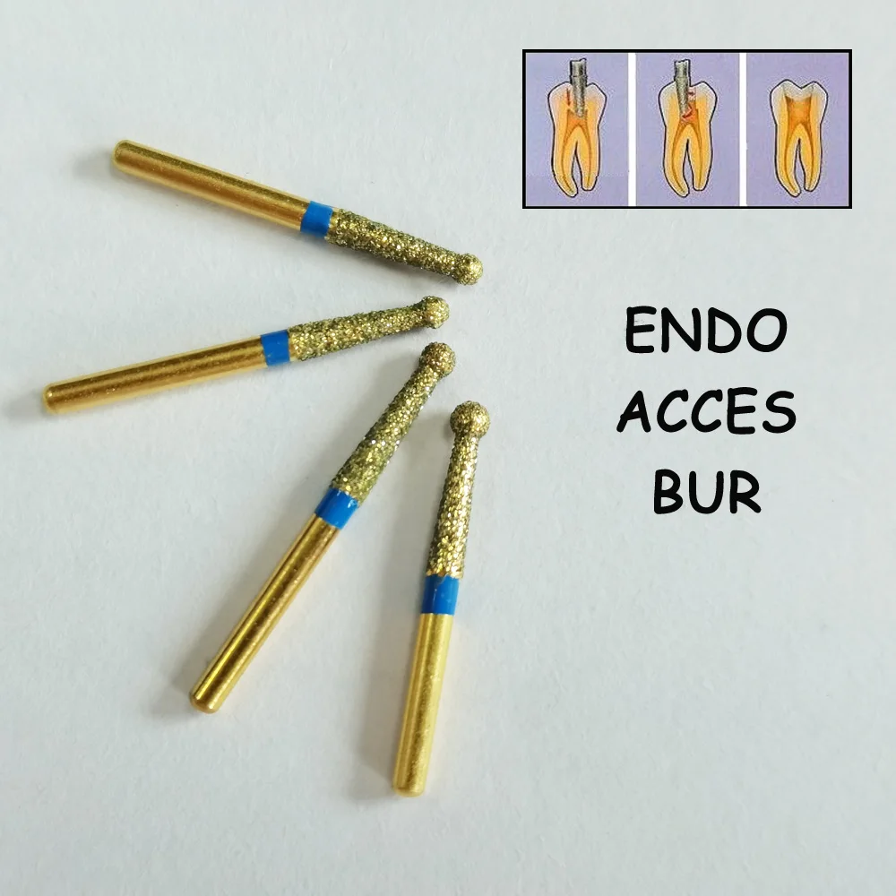 trial order dental gold diamond bur 1 piece, wheel,round ball,cone,double cone,needles,football,pear,cylinder,flame shape