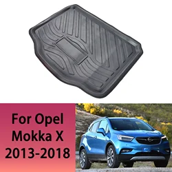Car Rear Trunk Mat For Opel Vauxhall Mokka X 2013 2014 2015 2016 2017 2018 Tailored Cargo Liner Boot Floor Tray Carpet Protector