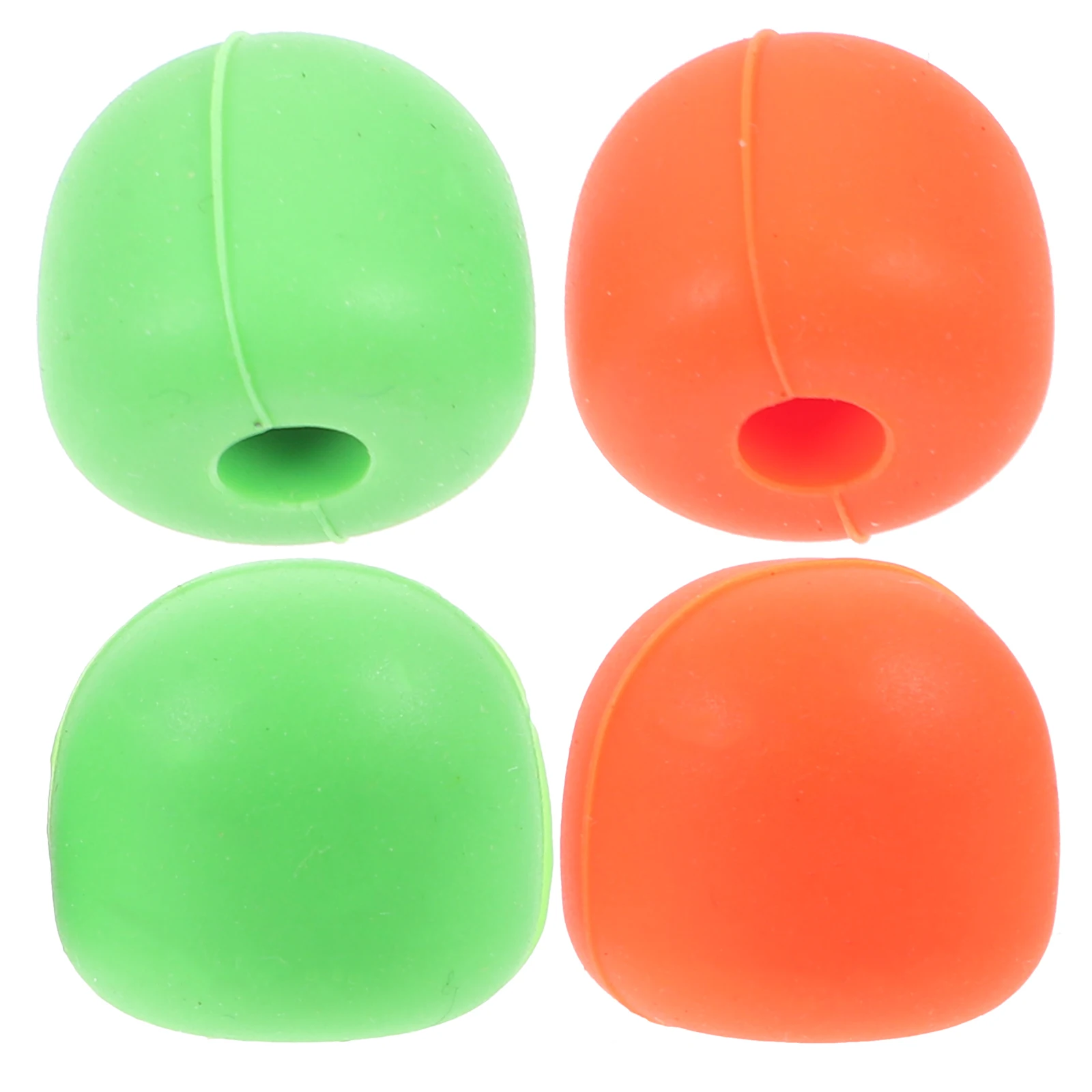 

2 Pairs Black Grey Drumstick Mute Tips Caps Practice Set Drum Accessories Noise Reducing Silicone Heads Protect