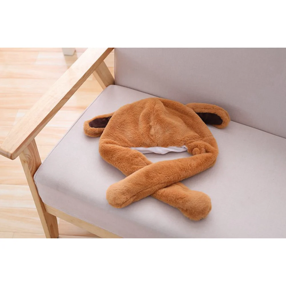 Funny Bear Movable Ears Hat Ear Hat For Kids Adults Up Ear Costume Party Gift Friends Size Fits Most