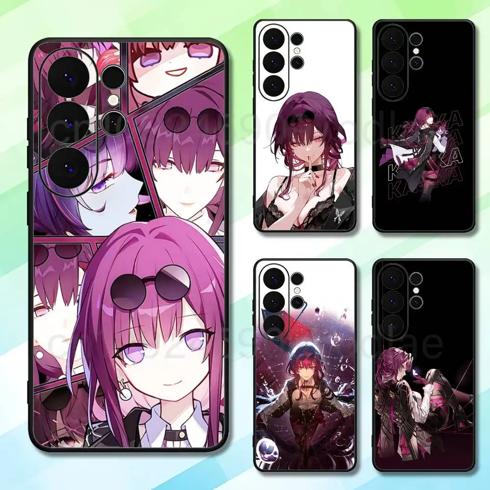H-Honkai Star Rail Kafka Black Soft Skin-friendly For Samsung S20 S21 S25 S23 S22 S24 S26 Lite 5G Ultra Plus Phone Case
