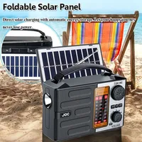 Portable Wireless Bluetooth Speaker LED Flashlight FM AM SW Radio Solar Charging Emergency Radio Full Band High Sensitivity