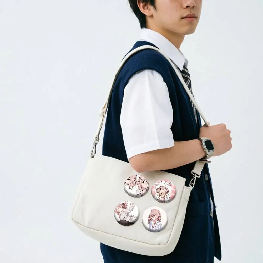 My Dress-Up Darling Juju Sajuna Inui 25 32 44 58 75mm Badges Personalized Round Brooches Pins Accessory Gift