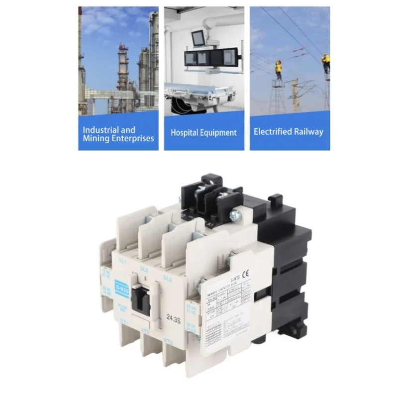 قواطع التيار المتردد PC Shell النحاس الفضة الاتصال 4NO 4NC 3 القطب المقاولين الكهرومغناطيسي 50 60HZ 60A 220V