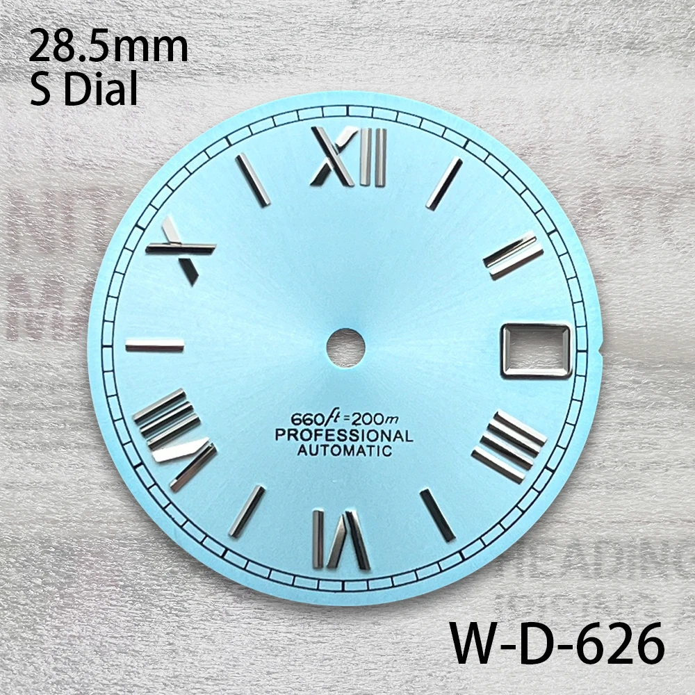 28.5mm Rome S Dial For NH35/NH36/4R/7S Japanese Automatic Movement Sunray Dial For Datejust Watch Modification Accessories