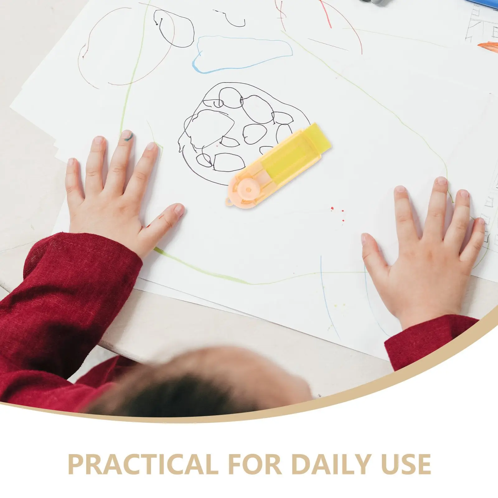 4 шт. выдвижные слайд-ластики, многофункциональные канцелярские принадлежности, студенческие тестовые экзаменационные безопасные материалы, синий, желтый, розовый, фиолетовый цвет